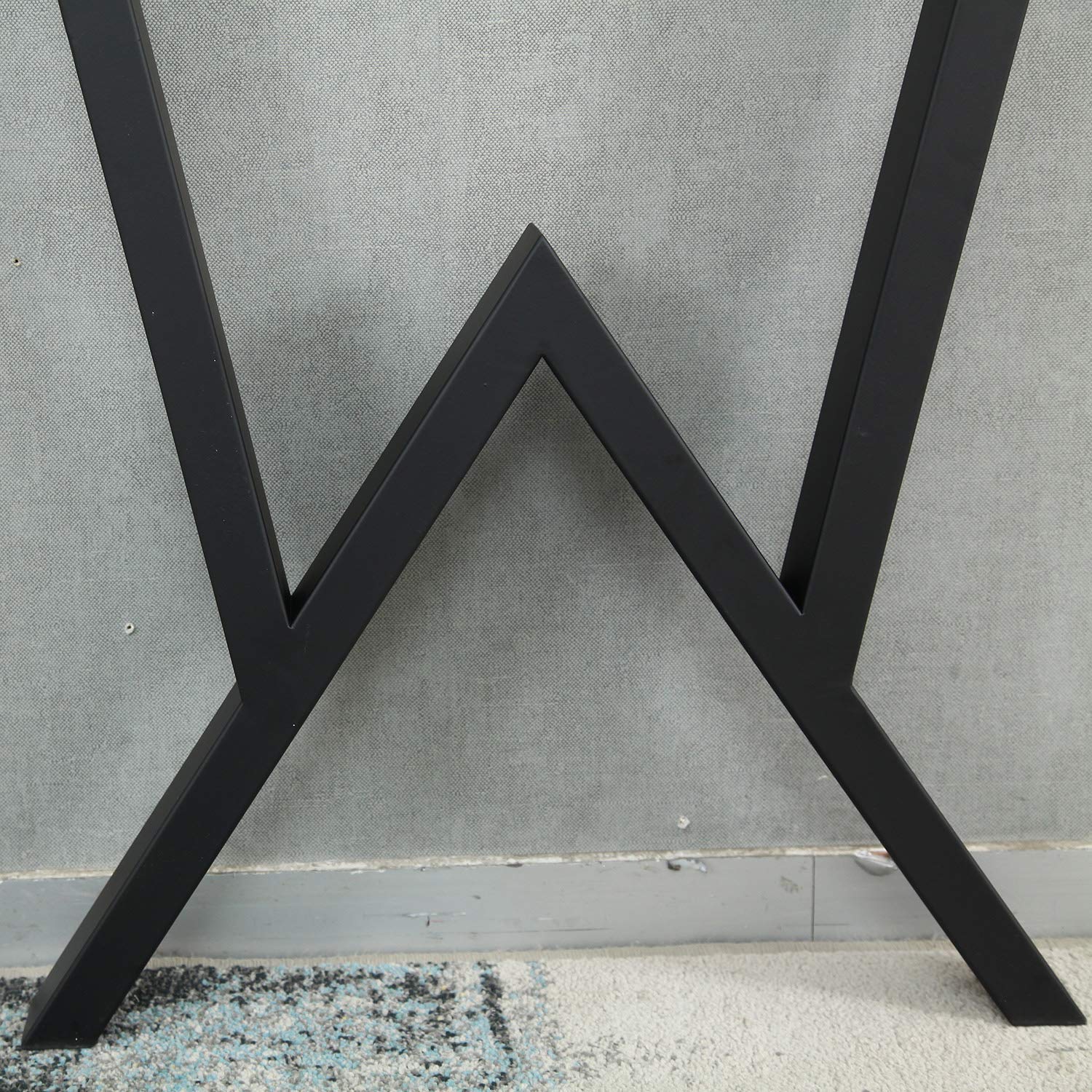 Metal Legs Set of Square Tube W Shape for Table Computer and Study Desk - Furnishiaa -  - 