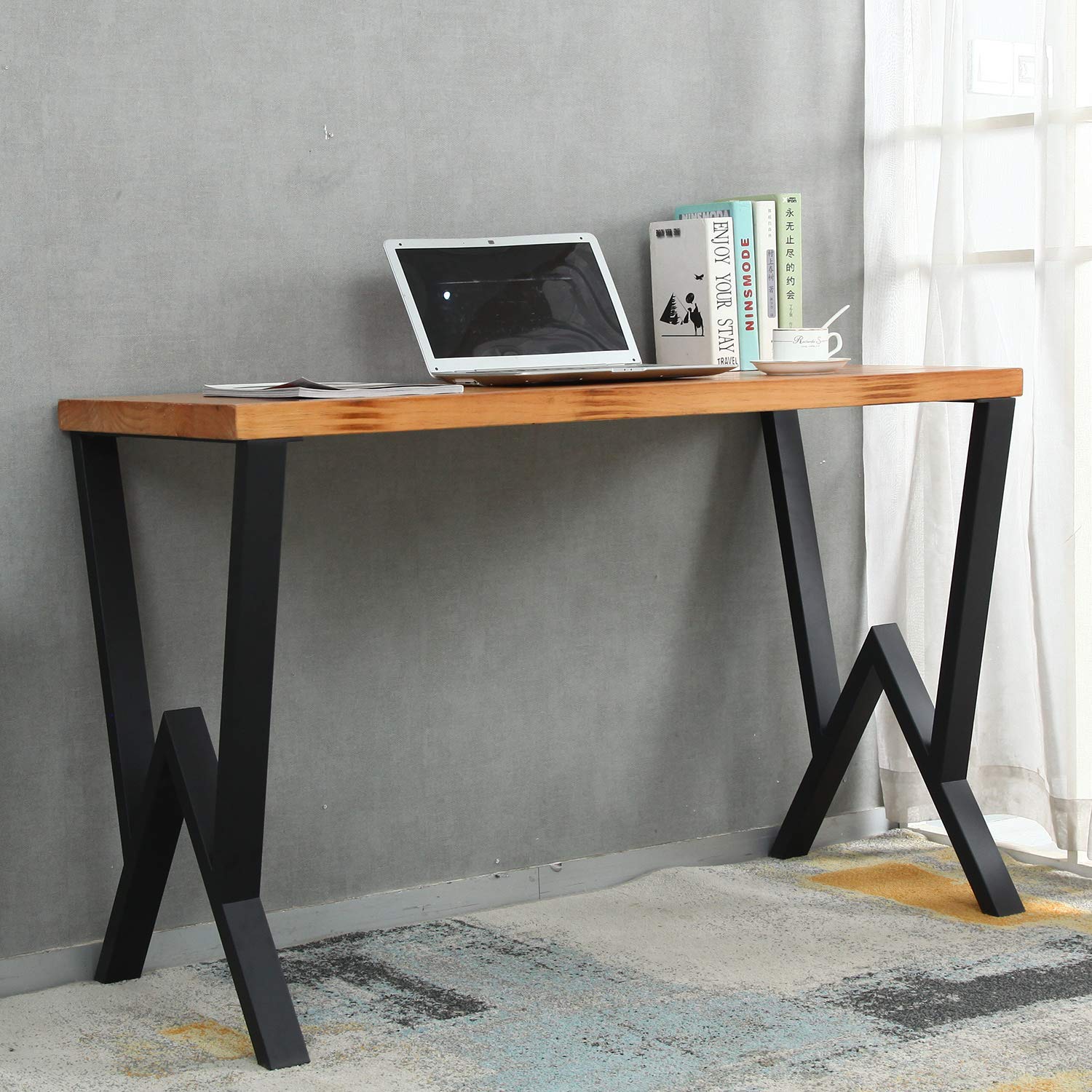 Metal Legs Set of Square Tube W Shape for Table Computer and Study Desk - Furnishiaa -  - 