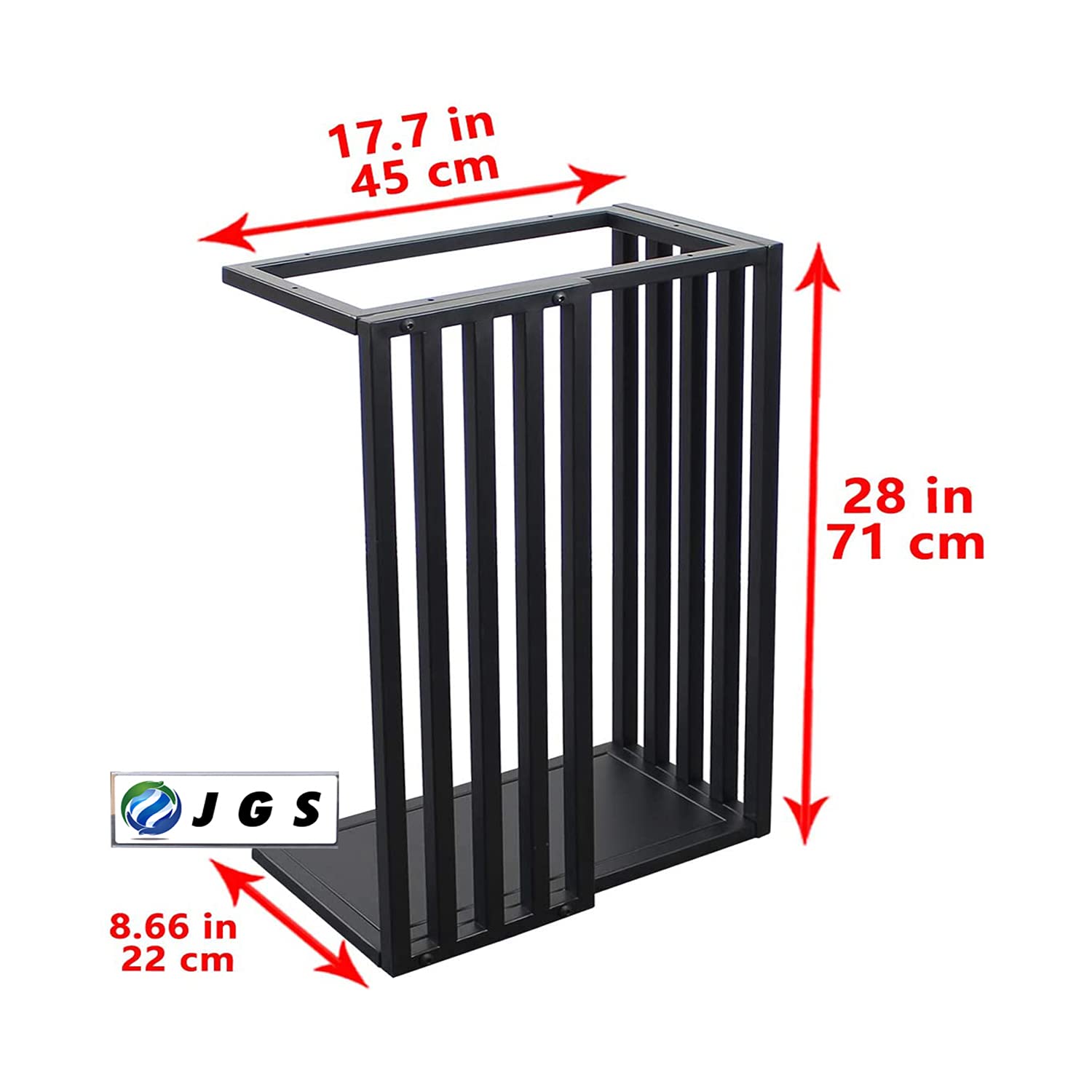 Metal Legs Set of Square Tube for Table Computer and Study Desk - Furnishiaa -  - 