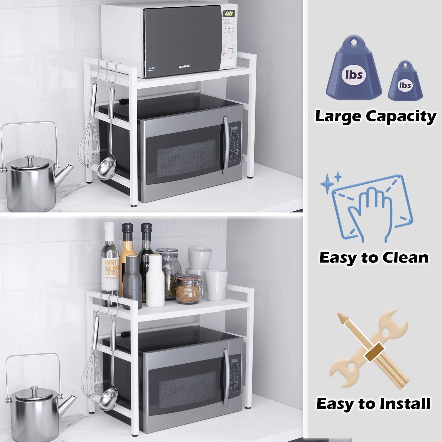 Microwave Oven Rack Shelf - Furnishiaa -  - 