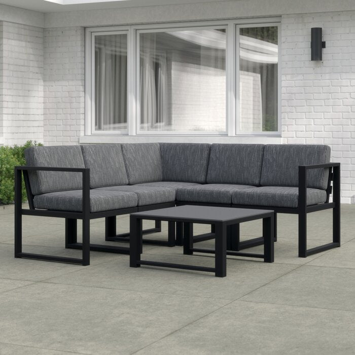 ModernMetal Minimal Sofa Set with Iron Frame