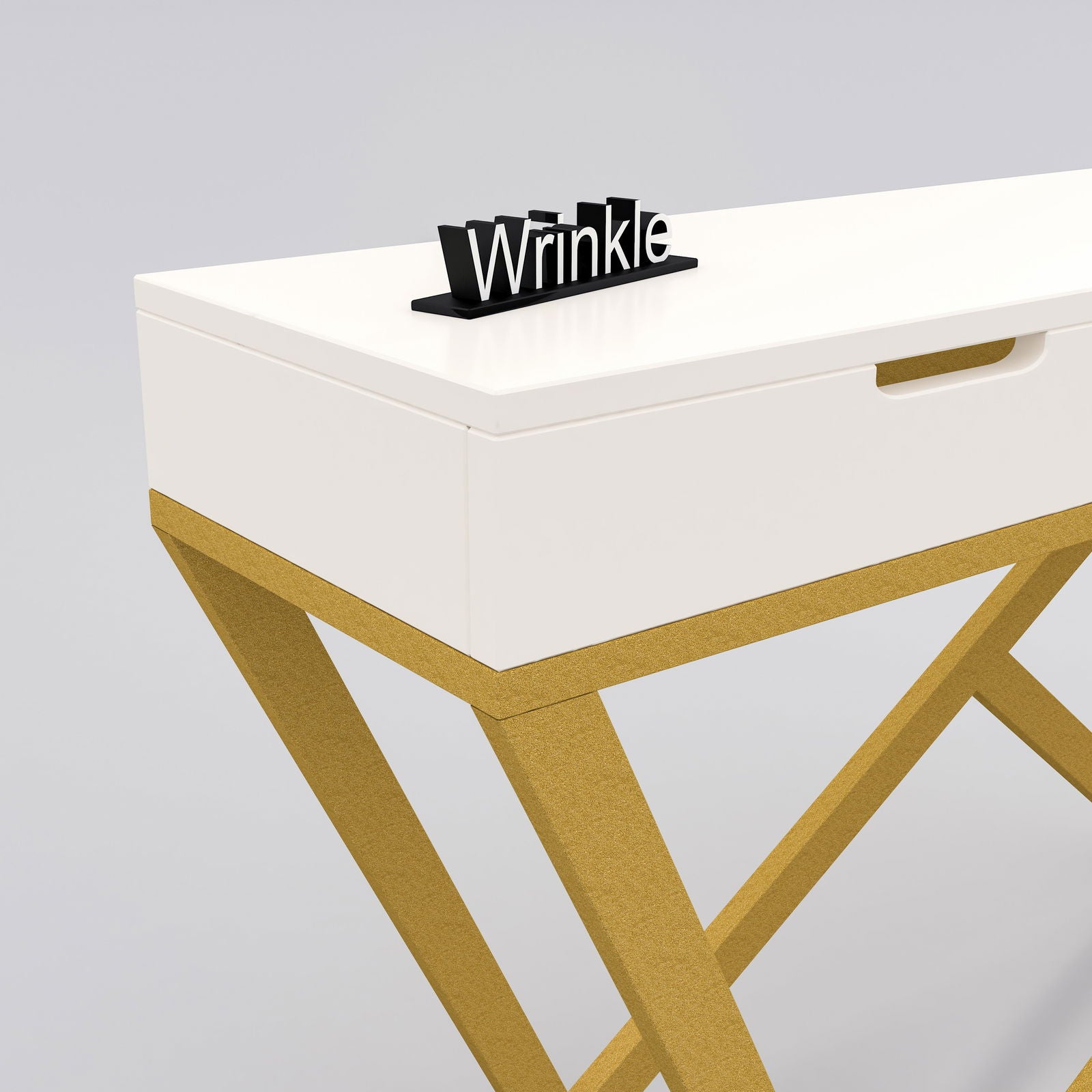 Modern Console Table in Metal With Sheesham Wood top - Furnishiaa -  - 