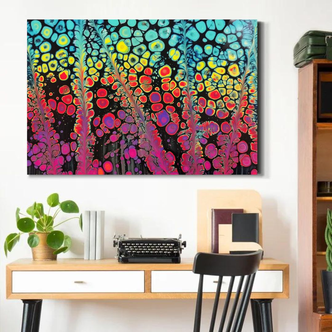 Multy Color Wrapped Canvas Wall Painting for Home - Furnishiaa -  - 