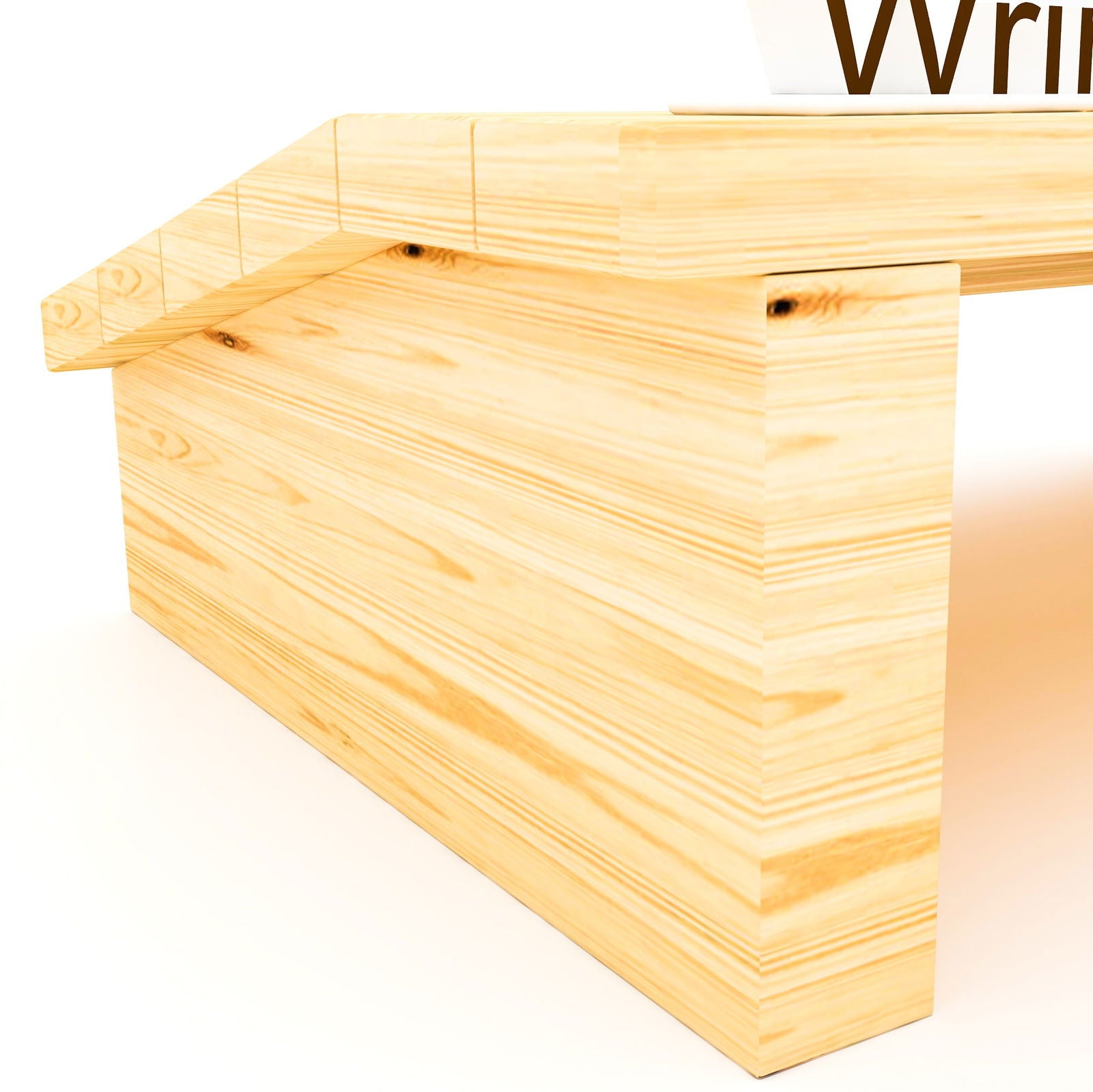 Natural Solid Pine Wood Footrest - Furnishiaa -  - 