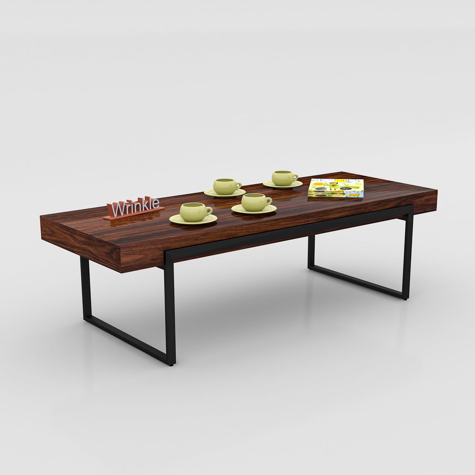 New Rectangle Coffee Table (Solid Sheesham Wood) - Furnishiaa -  - 