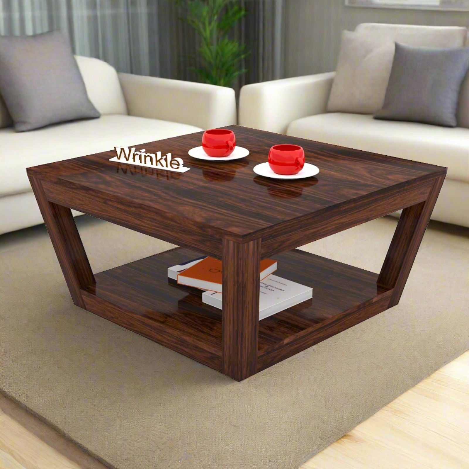 New Stylish Modern Coffee Table (Solid Sheesham Wood) - Furnishiaa -  - 