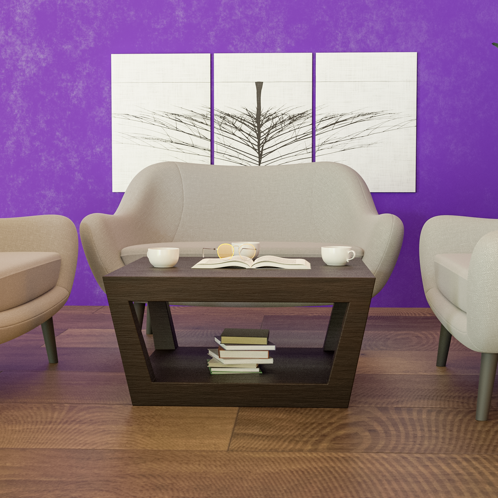 New Stylish Modern Coffee Table (Solid Sheesham Wood) - Furnishiaa -  - 