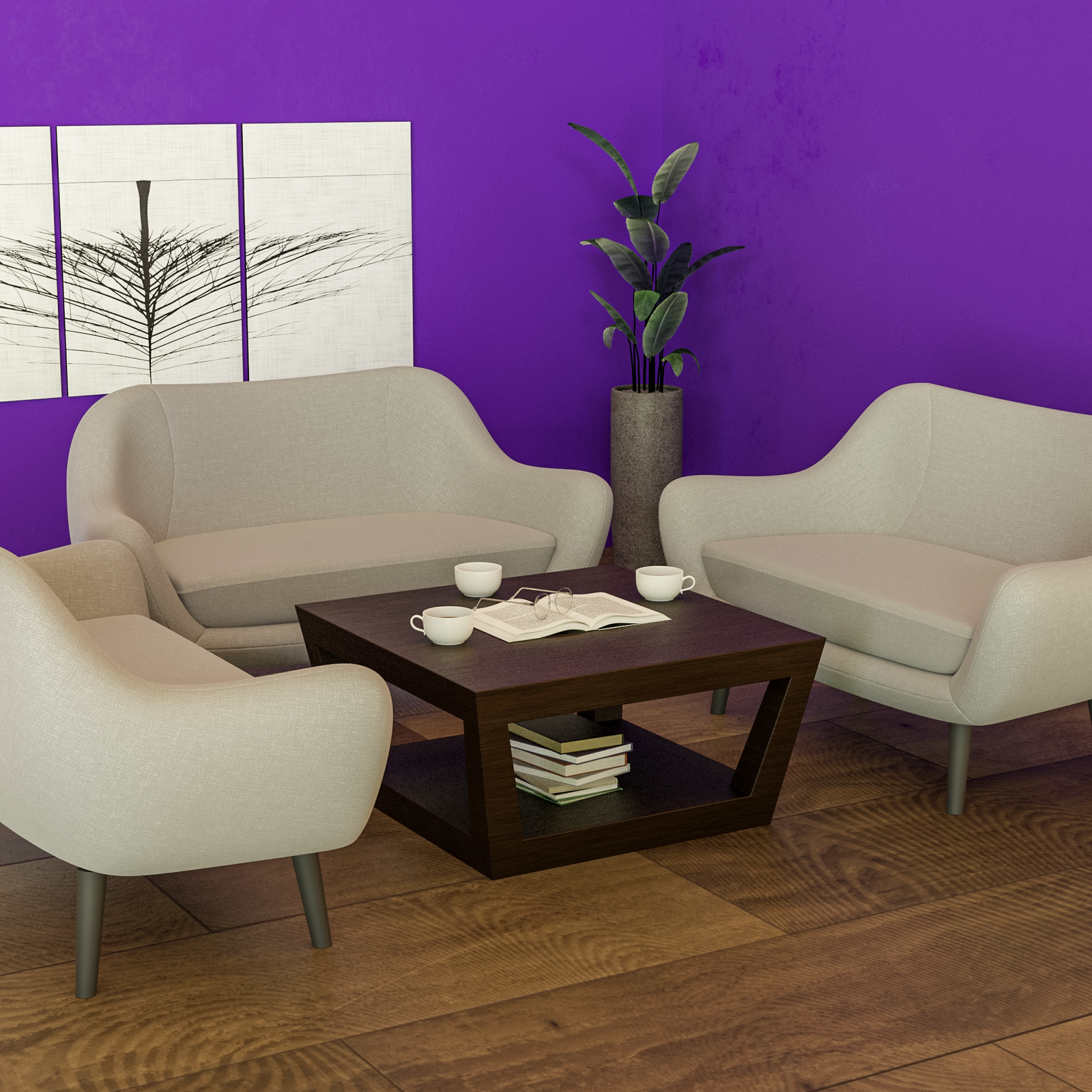 New Stylish Modern Coffee Table (Solid Sheesham Wood) - Furnishiaa -  - 