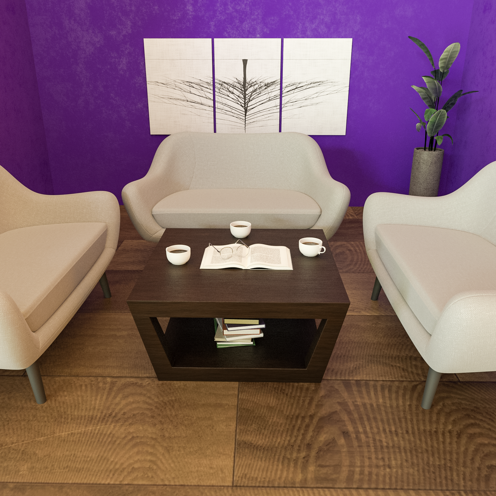 New Stylish Modern Coffee Table (Solid Sheesham Wood) - Furnishiaa -  - 