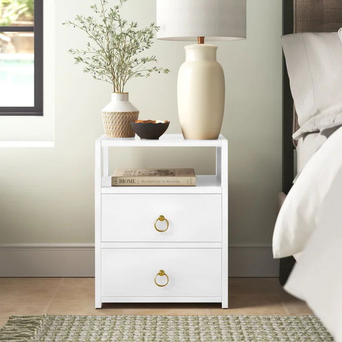 NightCraft 3 Stack Semi Open Bedside Table - Furnishiaa -  - 