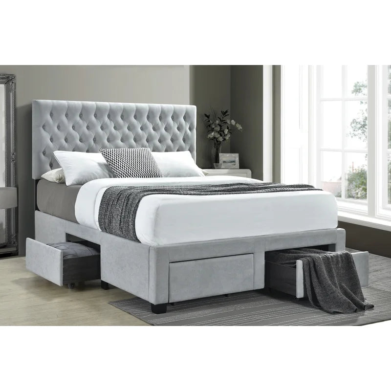 NightCraft Fluffy Upholstered Bed - Furnishiaa -  - 
