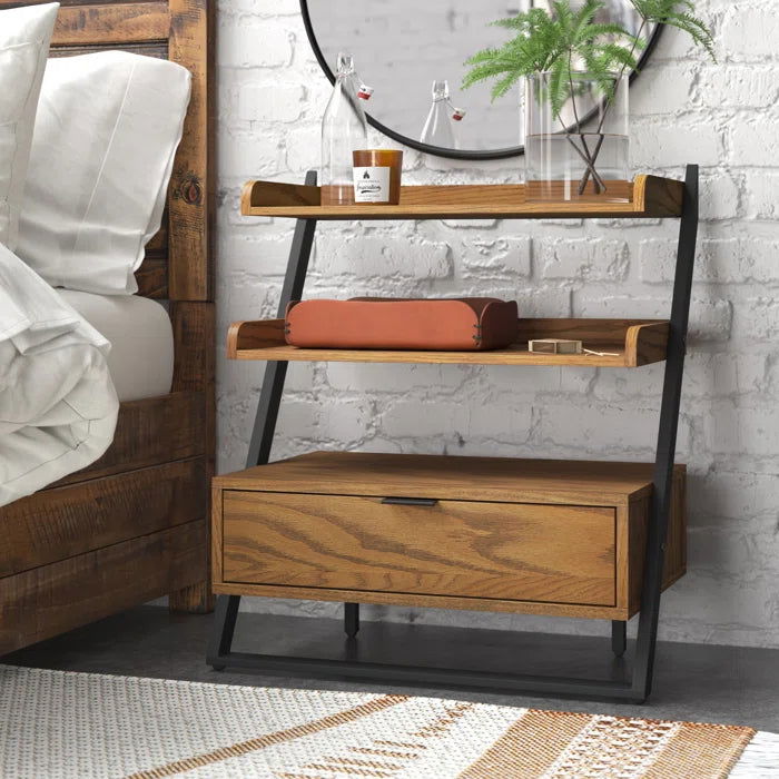 NightCraft Modern 3 Stack Bedside Table - Furnishiaa -  - 