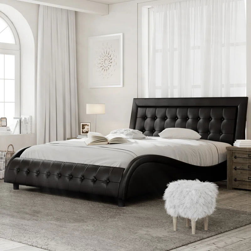 NightCraft Modern Look Upholstered Bed - Furnishiaa -  - 