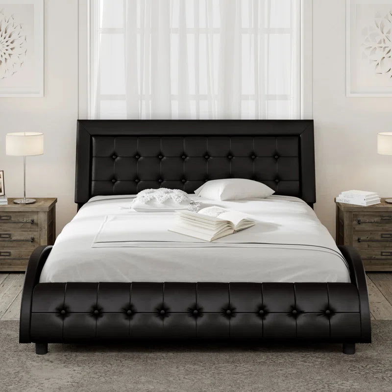 NightCraft Modern Look Upholstered Bed - Furnishiaa -  - 
