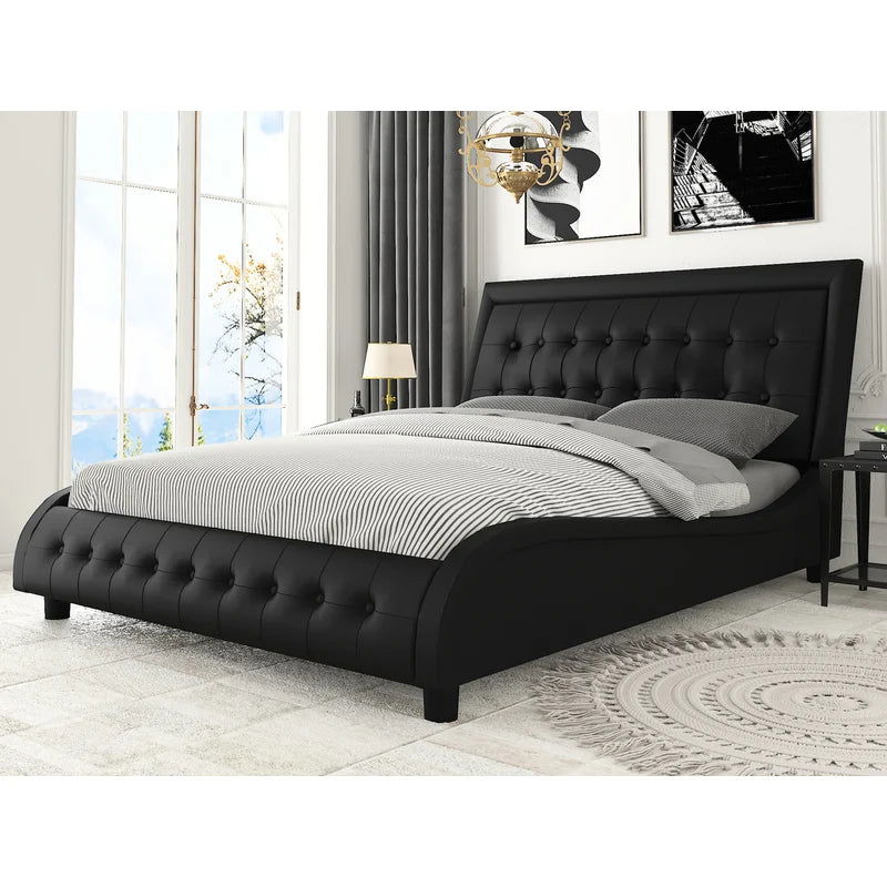NightCraft Modern Look Upholstered Bed - Furnishiaa -  - 