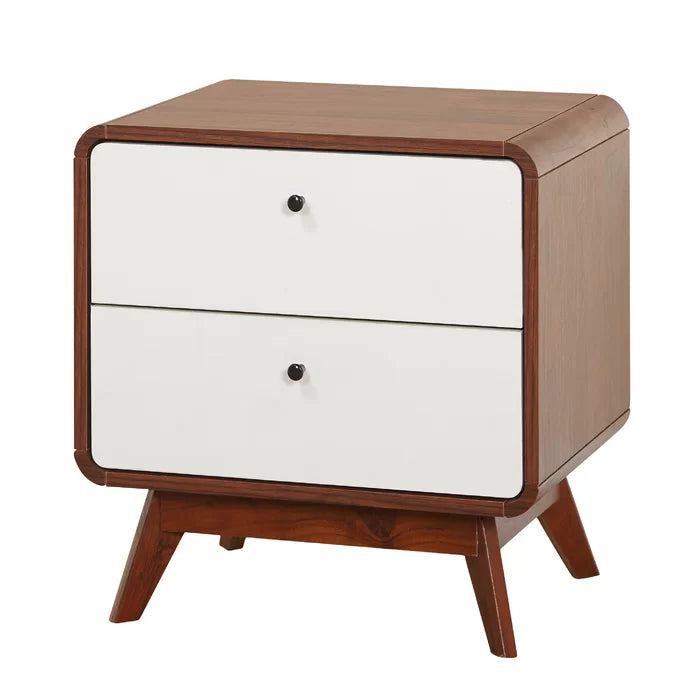 NightCraft Rounded Box Bedside Table - Furnishiaa -  - 