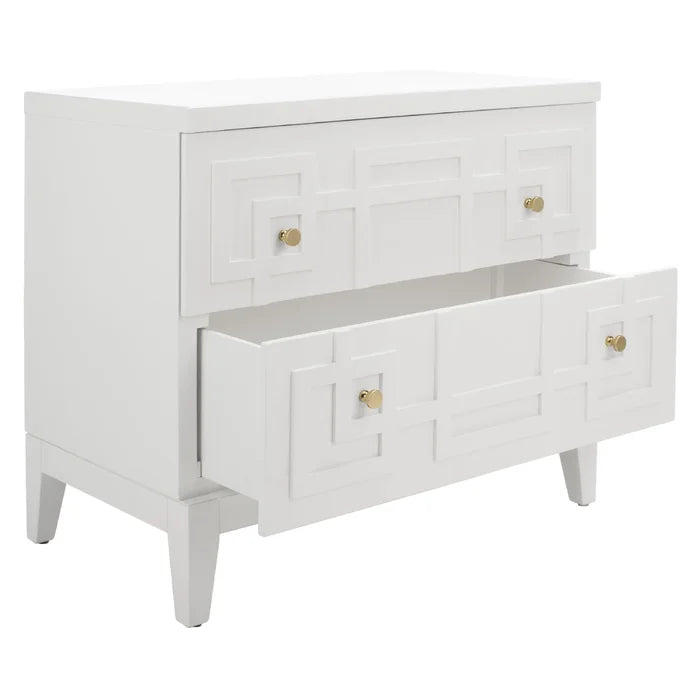 NightCraft White Beauty Bedside Table - Furnishiaa -  - 
