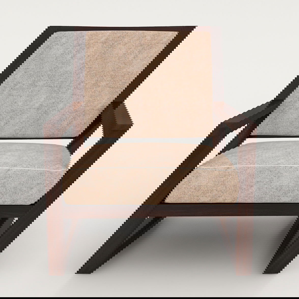 Nova Lounge Chair In Sheesham wood In Walnut Touch - Furnishiaa -  - 