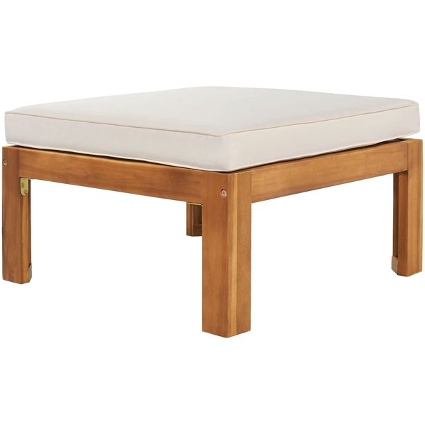 Outdoor Backyard Solid Sheesham Wood 5-Piece Sectional Sofa Seating Group Set - Furnishiaa -  - 