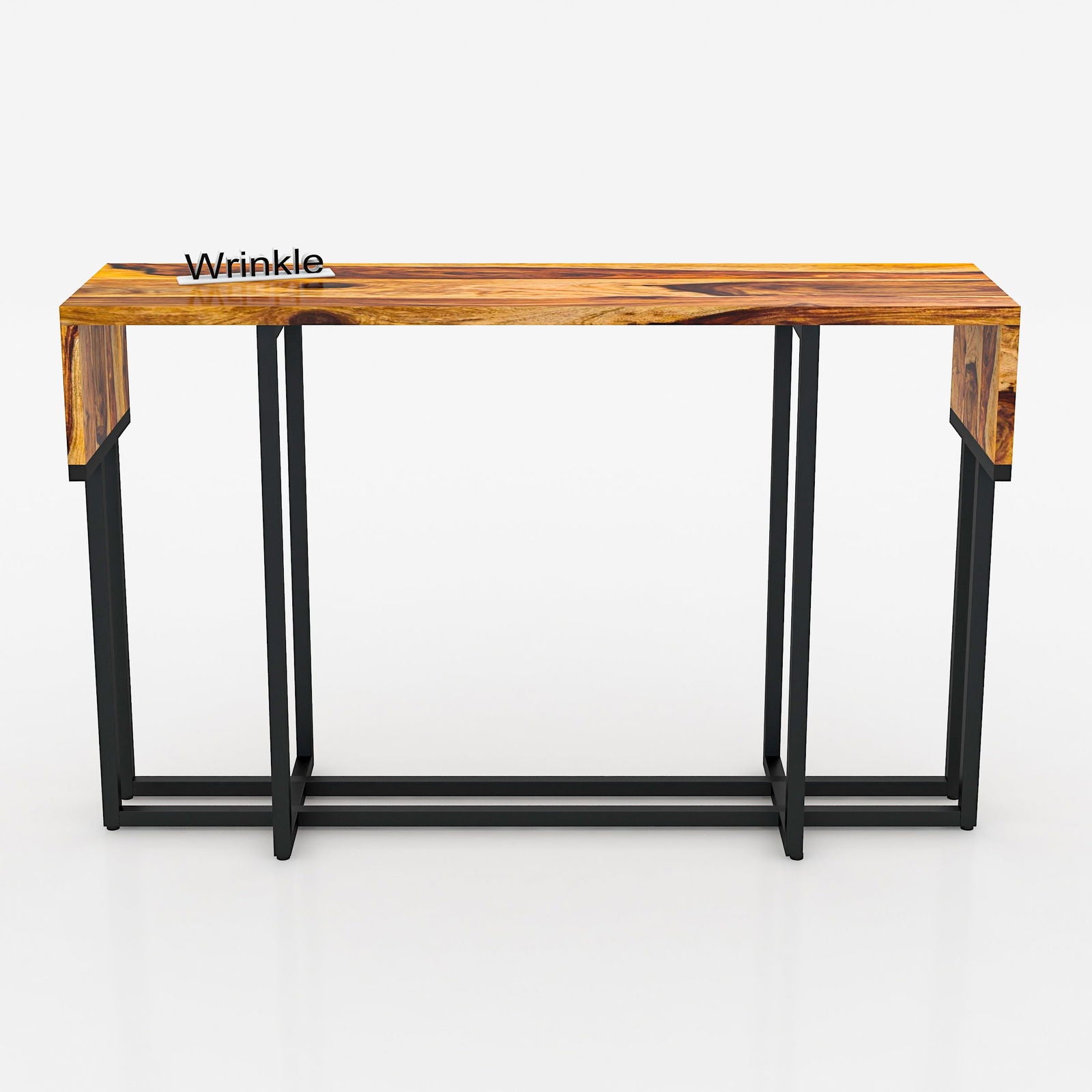 Rectangle Solid And Console Table Made By Wood With Black Colour Frame - Furnishiaa -  - 
