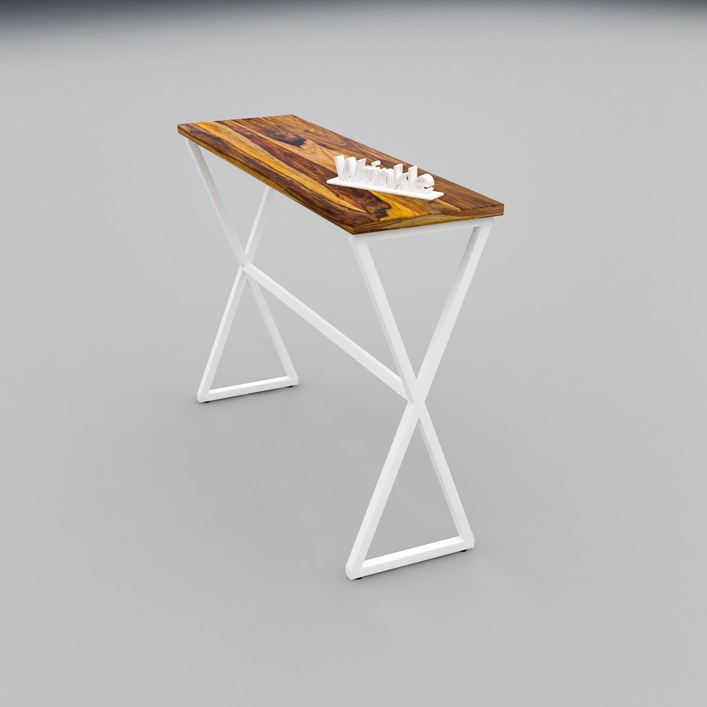 Rectangular Shaped Solid Sheesham Wood & iron Table - Furnishiaa -  - 