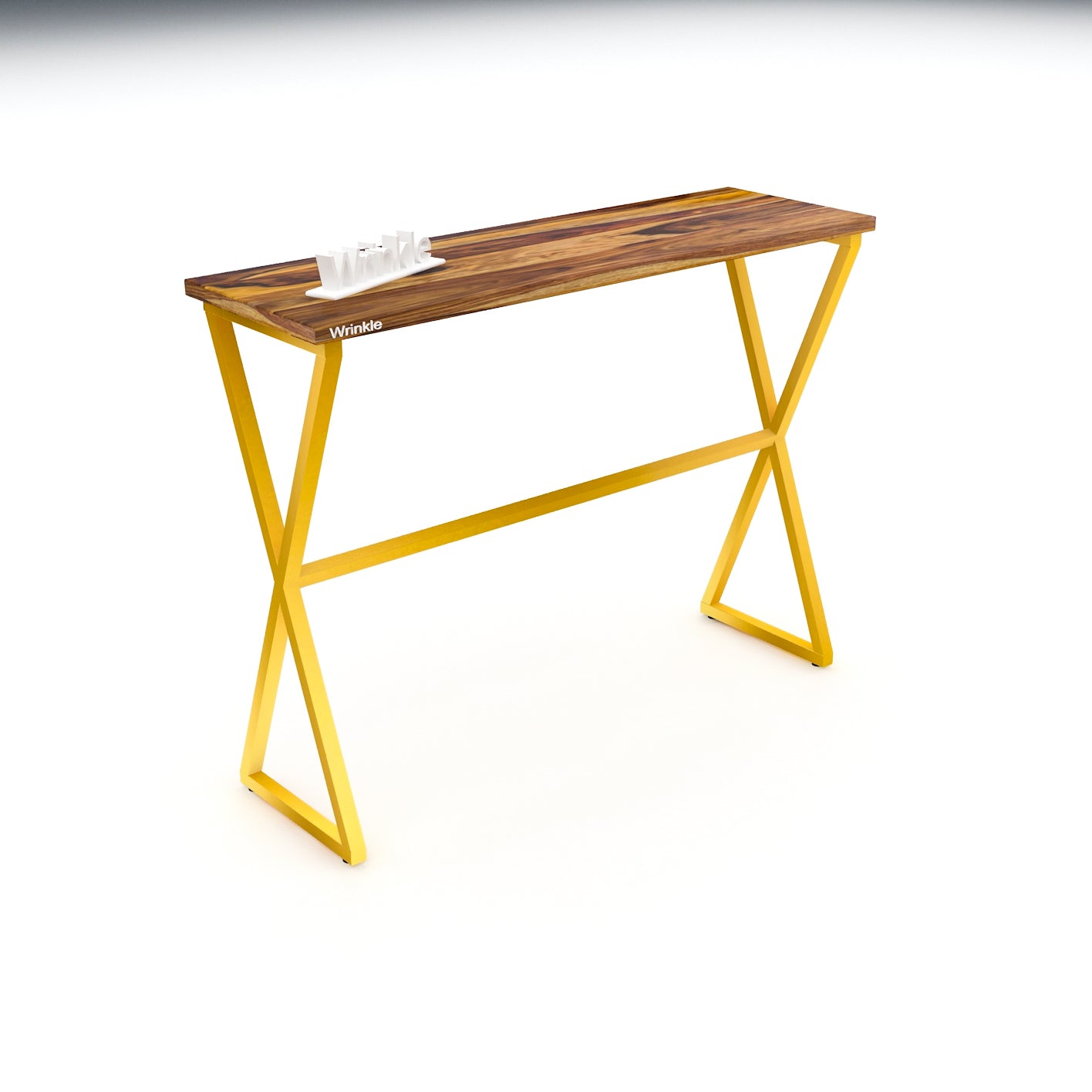 Rectangular Shaped Solid Sheesham Wood & iron Table - Furnishiaa -  - 