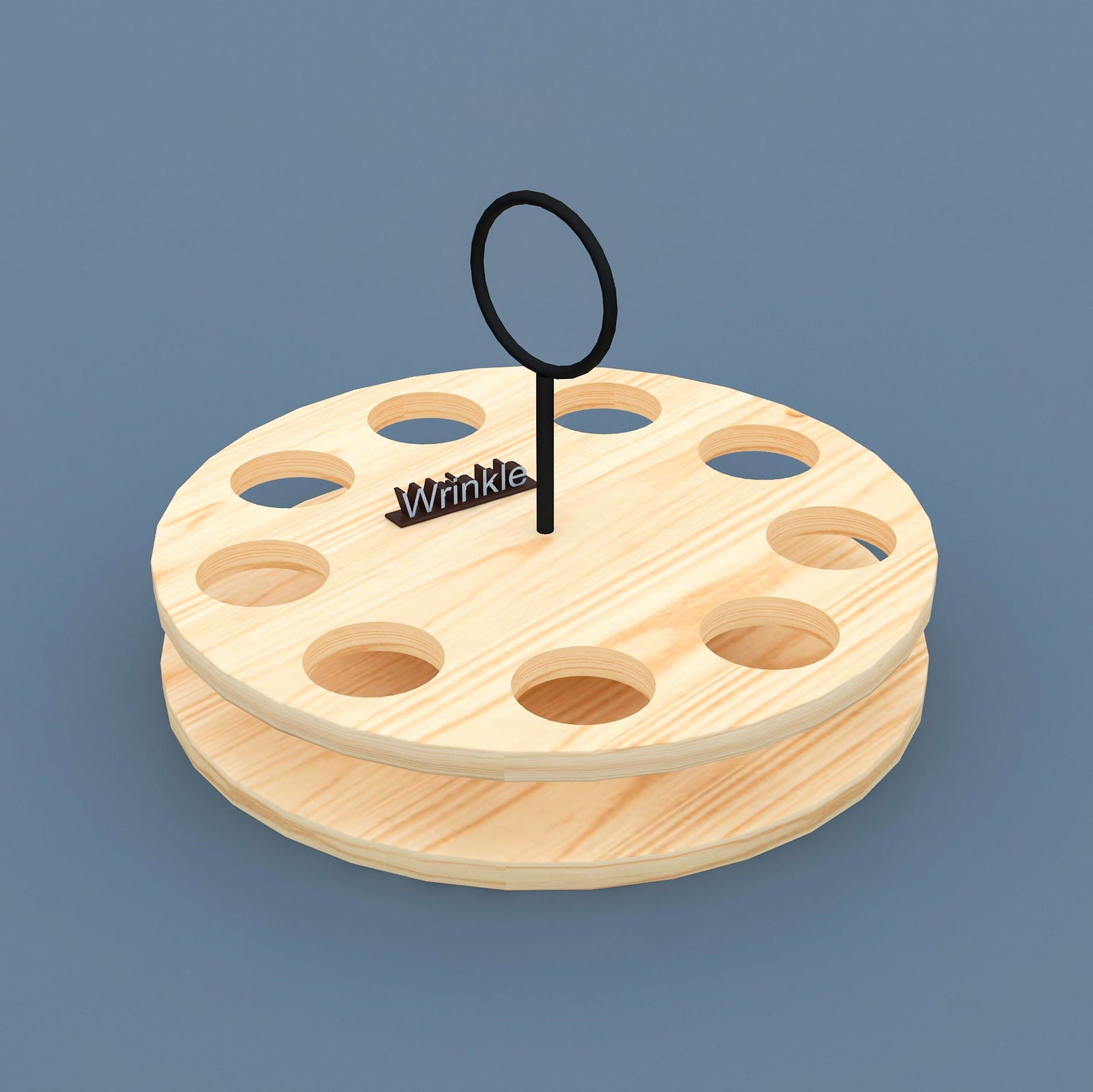 Round Shape Solid Sheesham Wood Wine Stand With Glass Cabinet - Furnishiaa -  - 