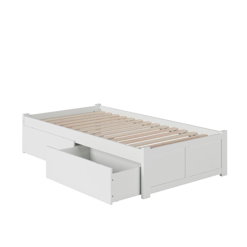 Royal Standred Bed For Bedroom With Side Drawer ( White ) - Furnishiaa -  - 