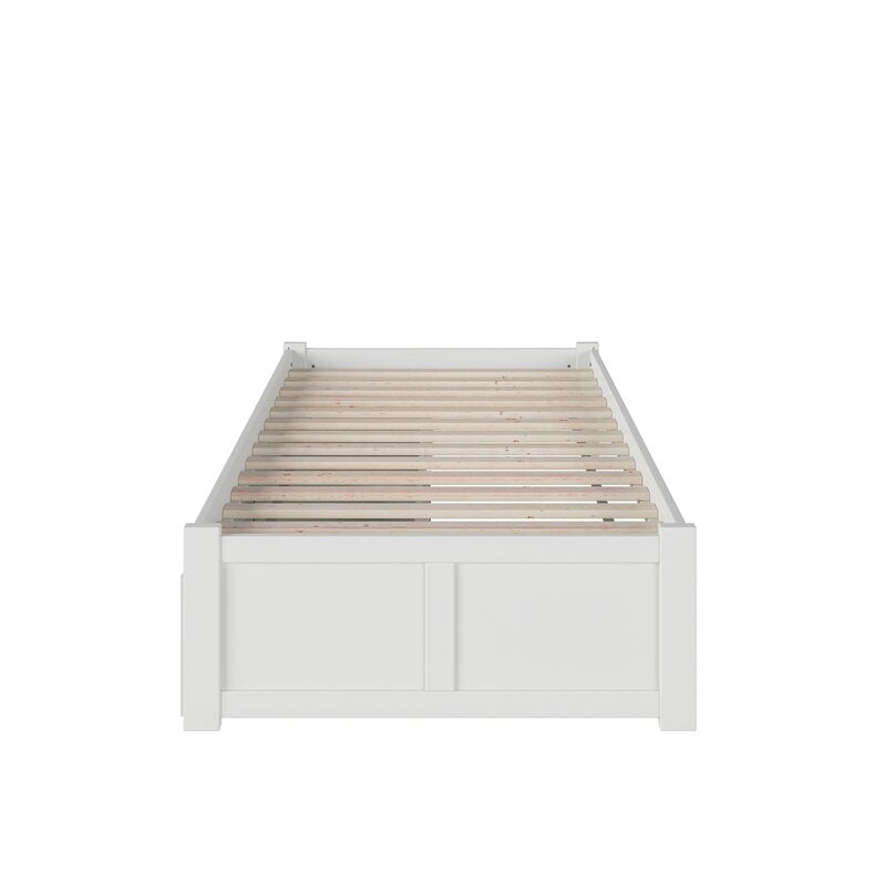 Royal Standred Bed For Bedroom With Side Drawer ( White ) - Furnishiaa -  - 