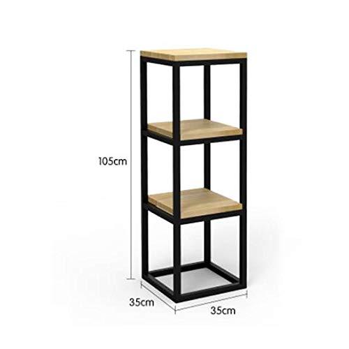Sheesham Iron Frame Solid Wood Bedside Table for Bedroom Sofa Stool for Living Room - Furnishiaa -  - 