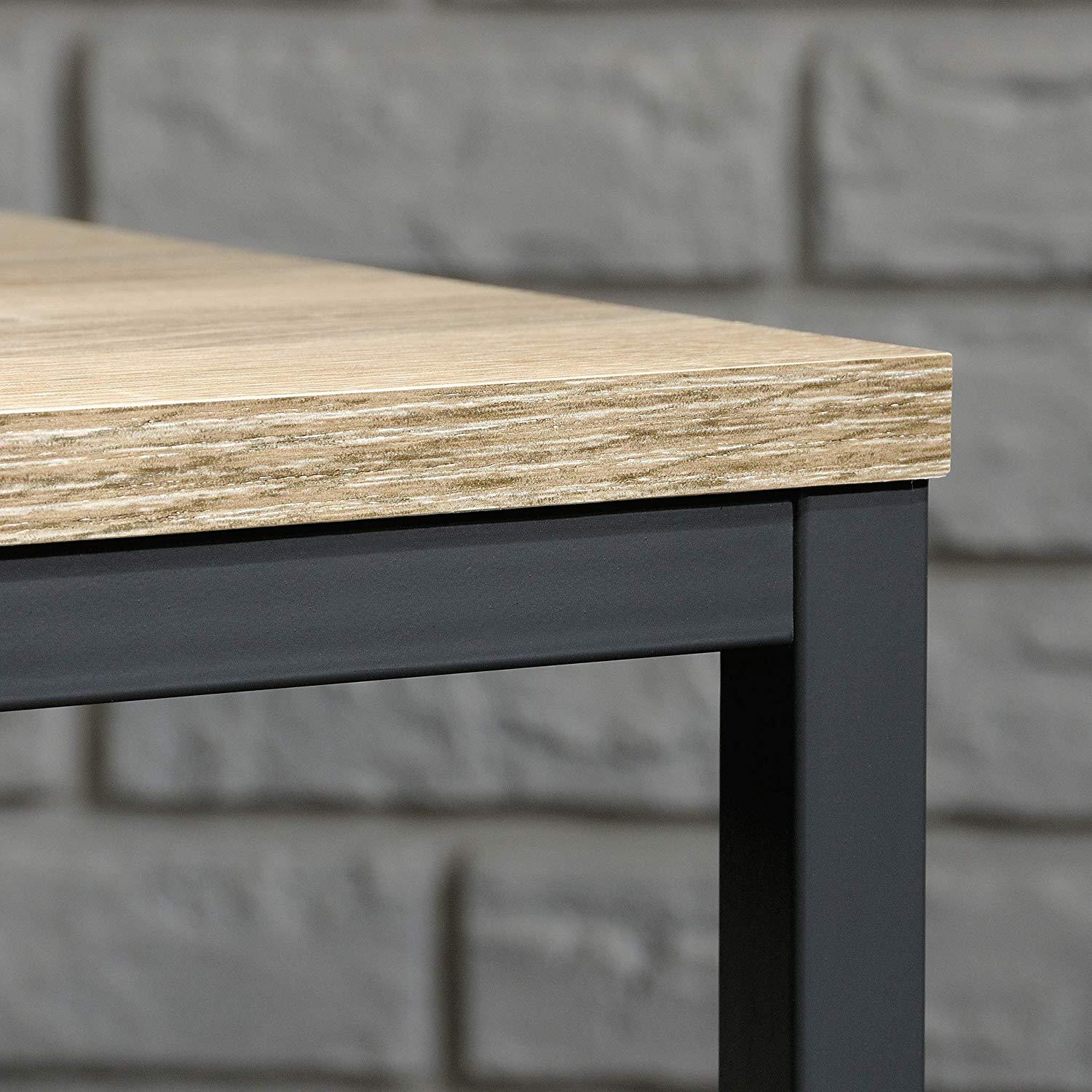 Sheesham Iron Frame Solid Wood Console Table for Living Room Side Table for Bedroom - Furnishiaa -  - 