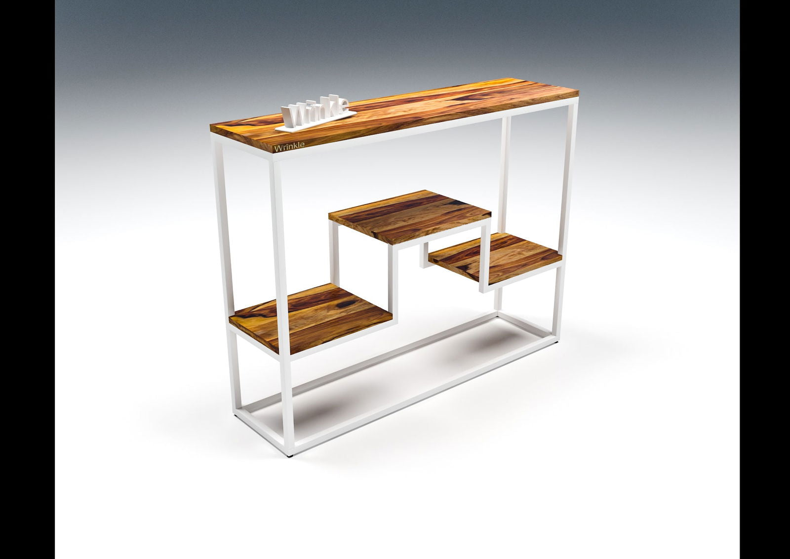 Sheesham Wood & Iron Console Gold Table For Every Home - Furnishiaa -  - 