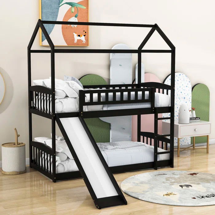 Siblings 2 Level Hut Iron Bunk Bed - Furnishiaa -  - 