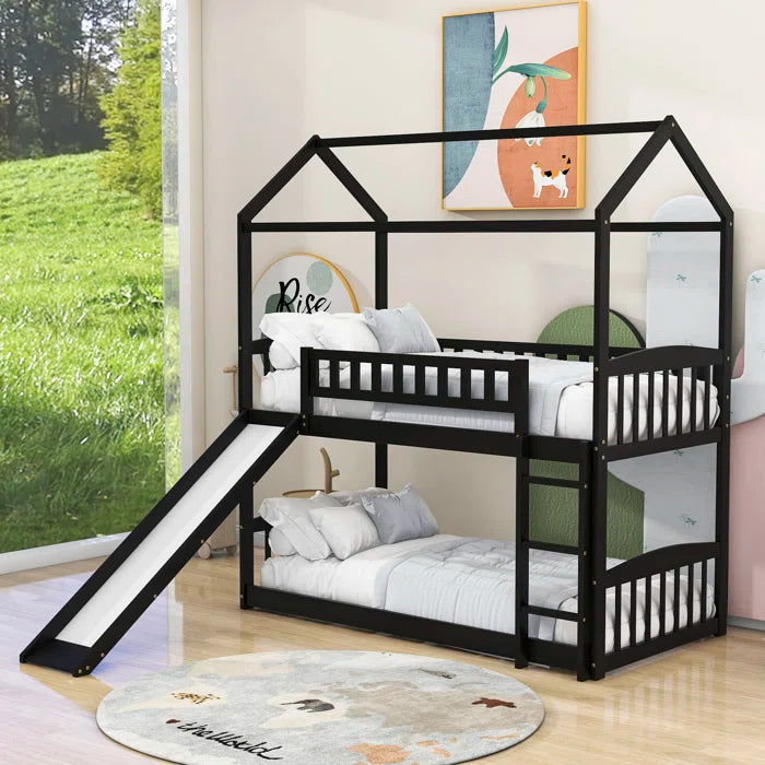 Siblings 2 Level Hut Iron Bunk Bed - Furnishiaa -  - 
