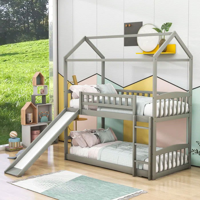 Siblings 2 Level Hut Iron Bunk Bed - Furnishiaa -  - 