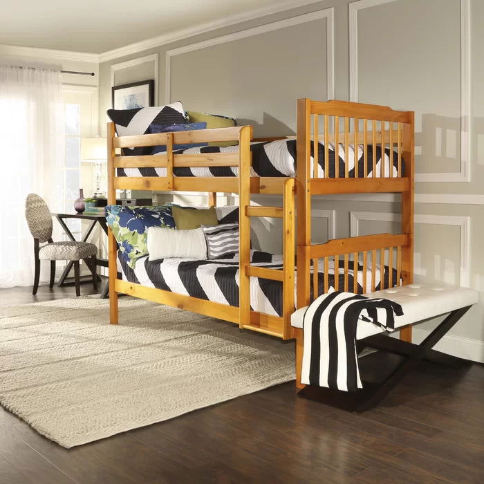 Siblings Level Stylish Wooden Bunk Bed – Furnishiaa