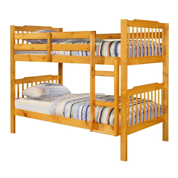 Siblings 2 Level Stylish Wooden Bunk Bed - Furnishiaa -  - 