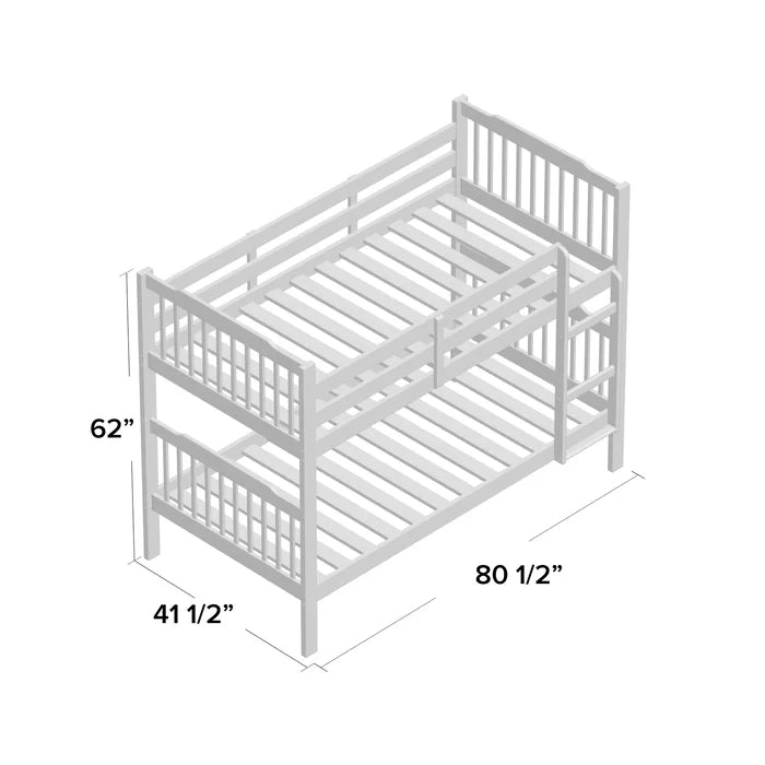 Siblings 2 Level Stylish Wooden Bunk Bed - Furnishiaa -  - 