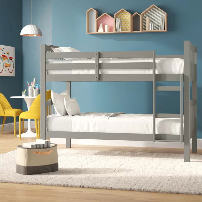 Siblings 2 Level Stylish Wooden Bunk Bed - Furnishiaa -  - 
