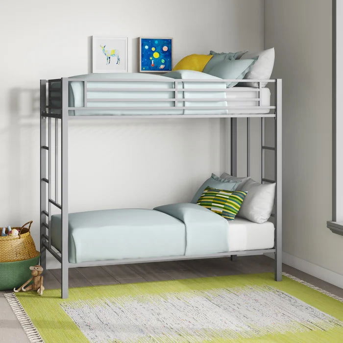 Siblings Two Level Minimal Iron Bunk Bed - Furnishiaa -  - 