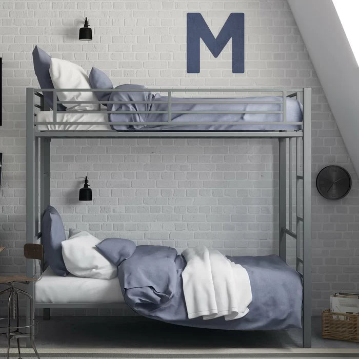 Siblings Two Level Minimal Iron Bunk Bed - Furnishiaa -  - 