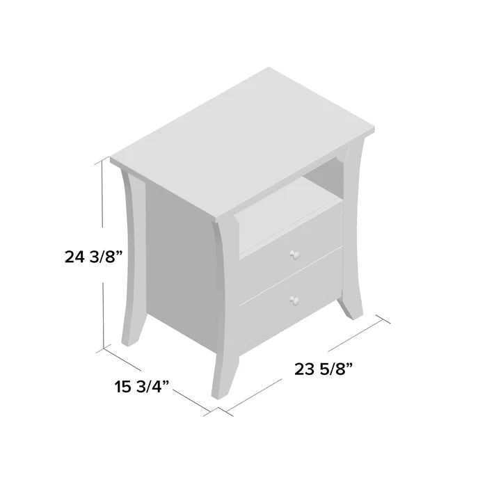 SimpleSide Bedside Table with Tea Tray - Furnishiaa -  - 