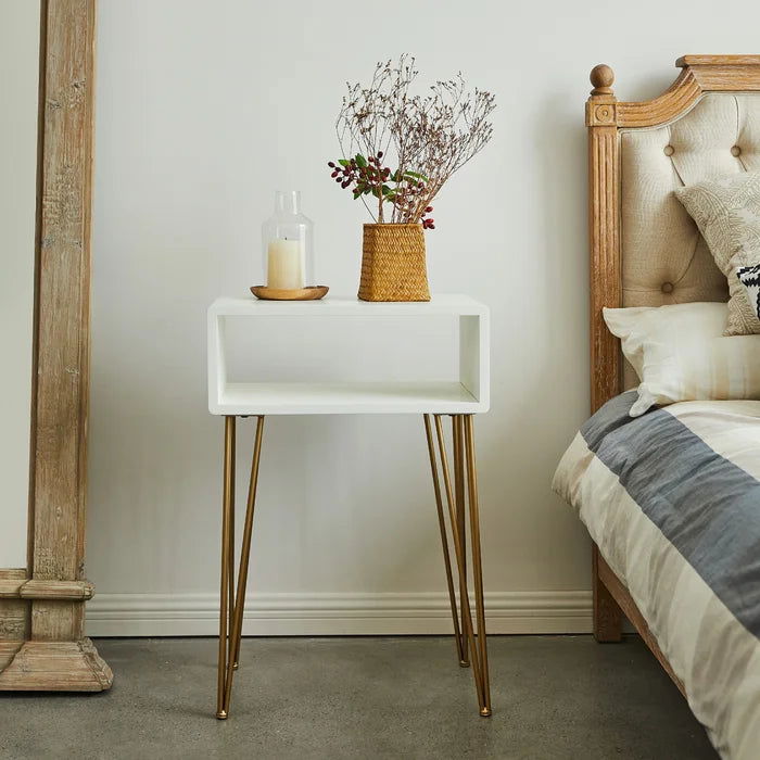 SimpleSide Elegant Minimal Design Bedside Table - Furnishiaa -  - 