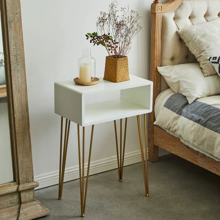 SimpleSide Elegant Minimal Design Bedside Table - Furnishiaa -  - 