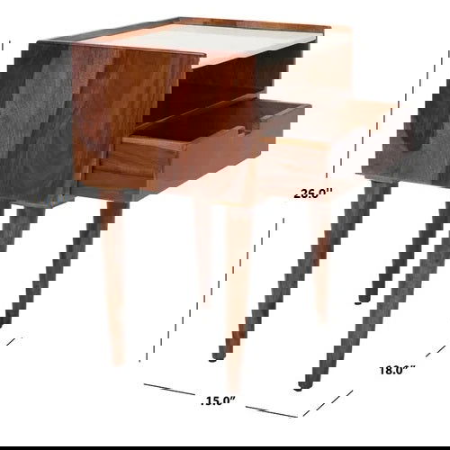 SimpleSide Elevated Bedside Table - Furnishiaa -  - 