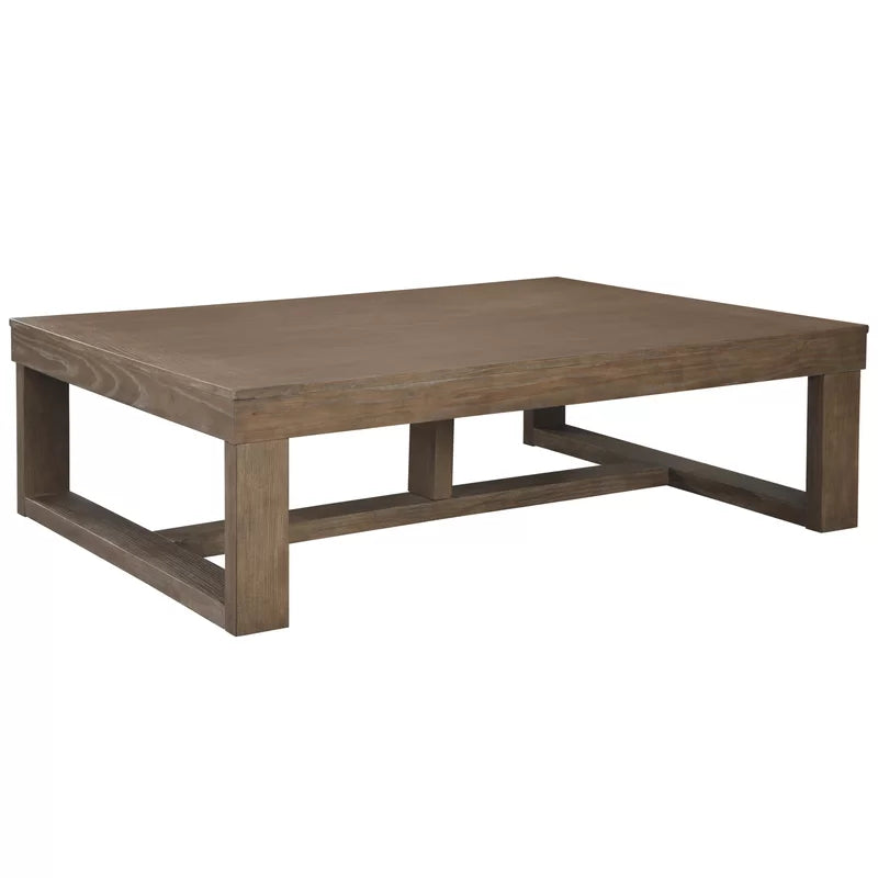Simplistic Rectangular Sheesham Wood Solid Coffee Table - Furnishiaa -  - 