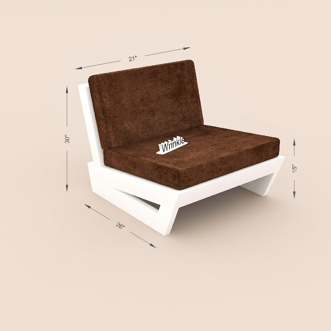 Single Seater Sofa Set Made With Solid Wood For Home - Furnishiaa -  - 