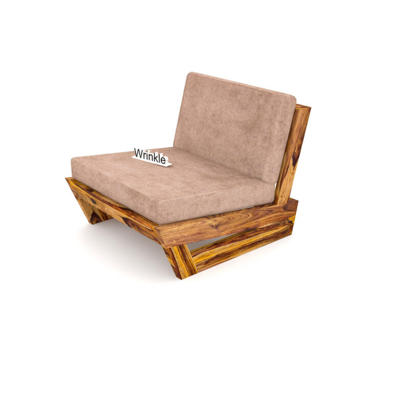 Single Seater Sofa Set Made With Solid Wood For Home - Furnishiaa -  - 