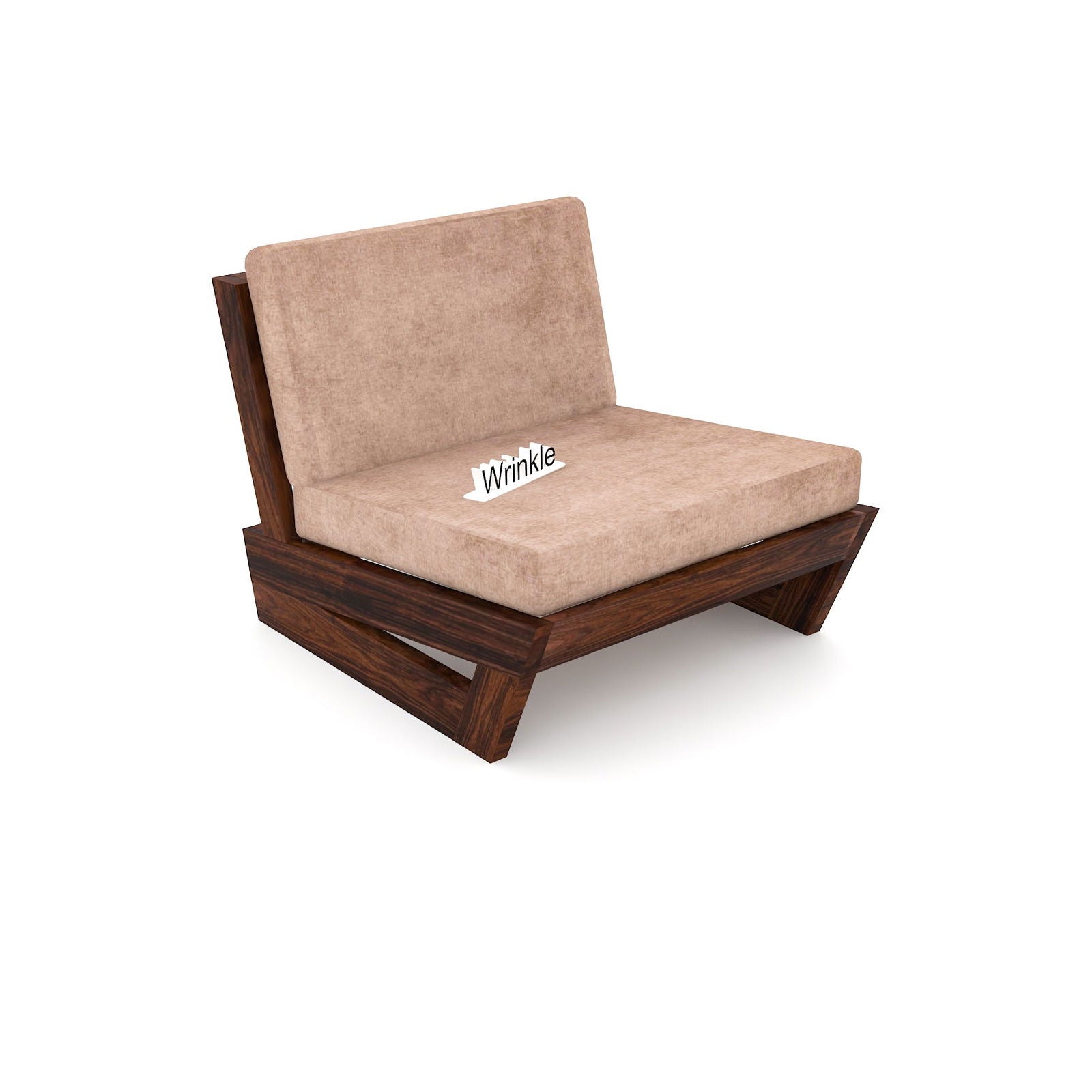 Single Seater Sofa Set Made With Solid Wood For Home - Furnishiaa -  - 