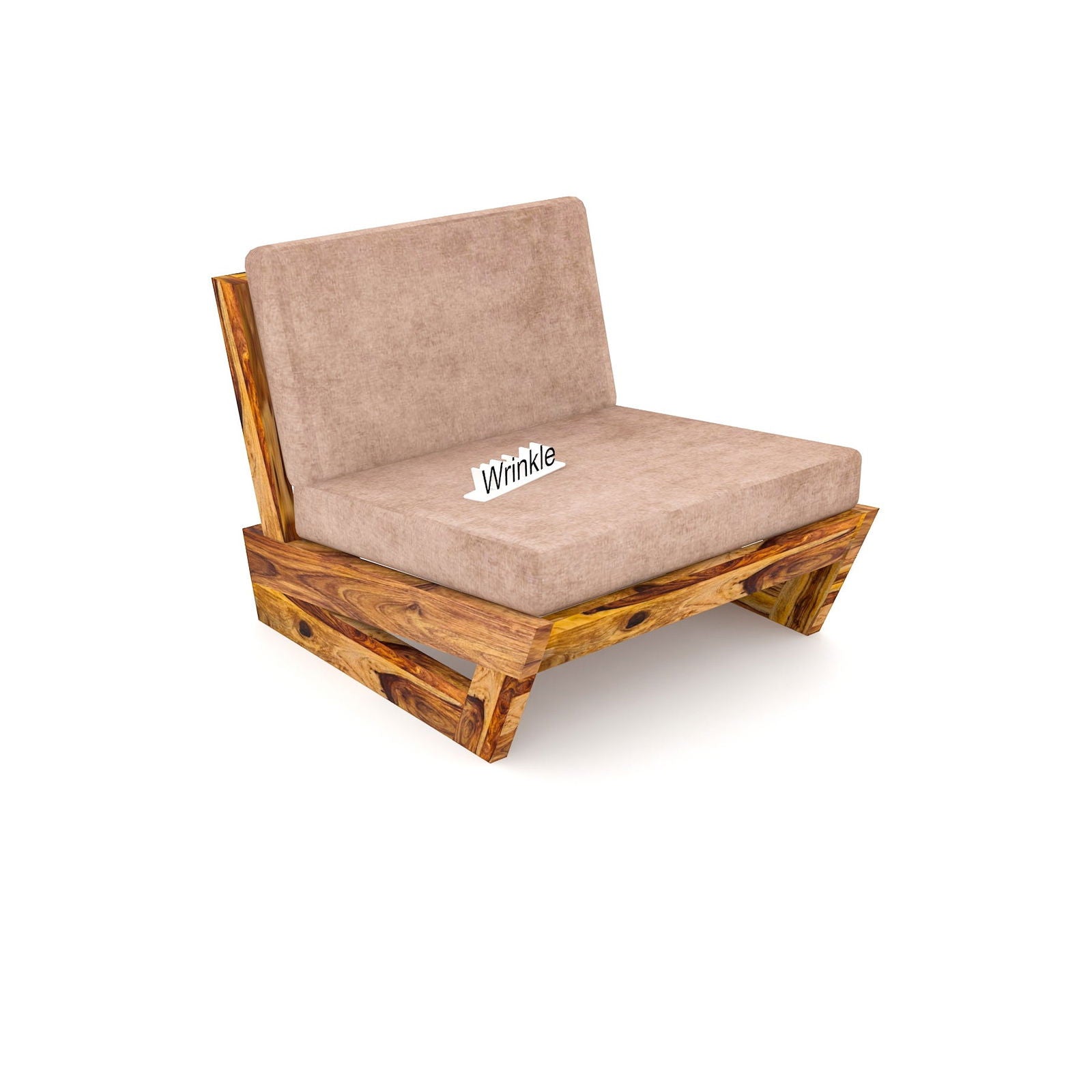 Single Seater Sofa Set Made With Solid Wood For Home - Furnishiaa -  - 